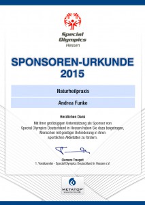Sponsorenurkunde